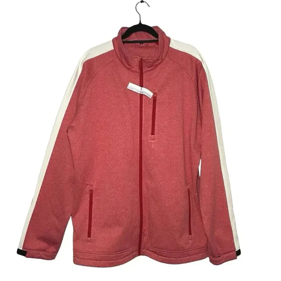 NWOT Boot Barn Men’s Soft Shell Cowboy/Rancher Jacket Red & White Size Large - Picture 1 of 8